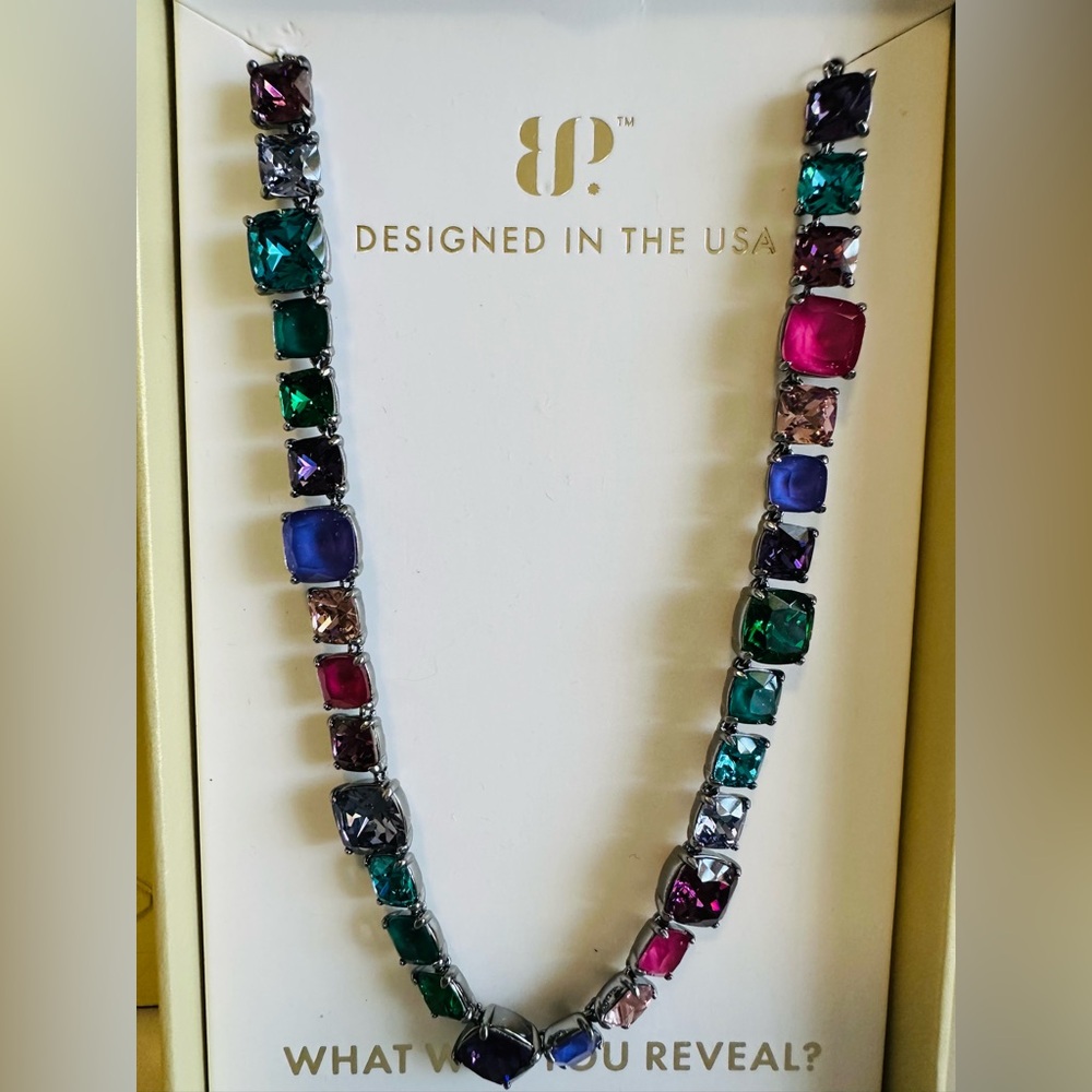 Bomb Party Jewel Candy Necklace “Sweet Frosty Attitude” Enchanted Sugarplum-Hema